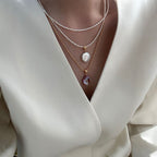 Loxun Roman Holiday Pearl Set - Button Baroque Necklace & Bracelet - 18K Gold Plated Vintage Jewelry for Women