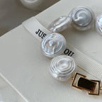 Loxun Roman Holiday Pearl Set - Button Baroque Necklace & Bracelet - 18K Gold Plated Vintage Jewelry for Women