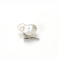 Loxun blade open baroque pearl ring natural keshi pearl 925 sterling silver adjustable minimalist Y2K jewelry